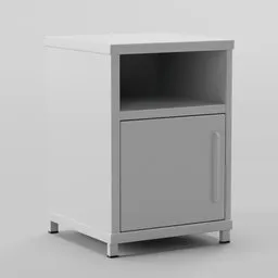 PIDOR cabinet side table gray