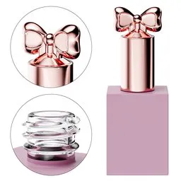 Nail Polish Bottle with Bow Cap