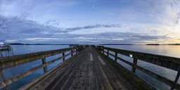 Colorful Sunset City Quay