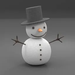 Cartoon Snowman Lawn Decoration