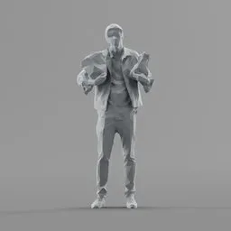 Lowpoly Male Standing