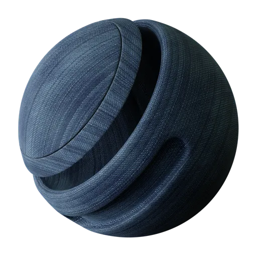 Distressed denim jeans PBR material for Blender 3D, with a procedural shader for realistic fabric textures in CG models.