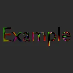 Rainbow Text