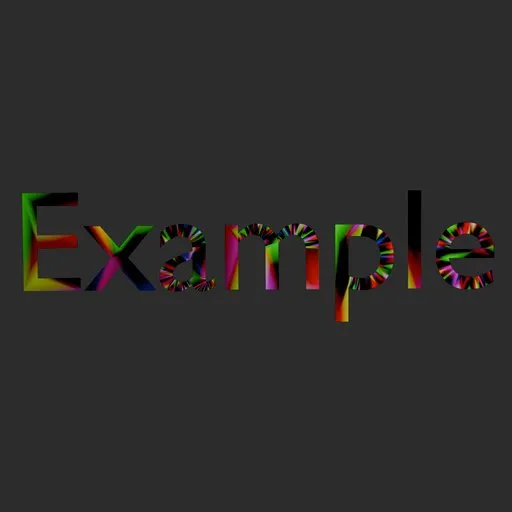 Rainbow Text