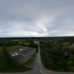 Cloudy Overcast Aerial