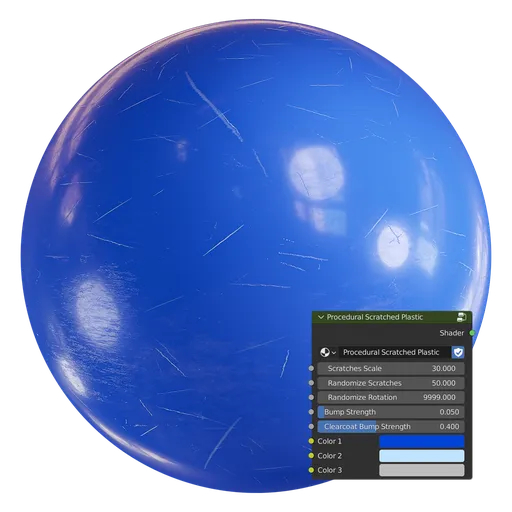 Procedural Scratched Plastic
