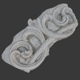 Baroque Scrollwork Fragment
