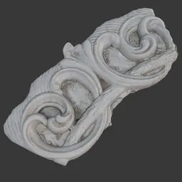 Baroque Scrollwork Fragment