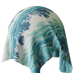 Wave Pattern Cloth Fabric