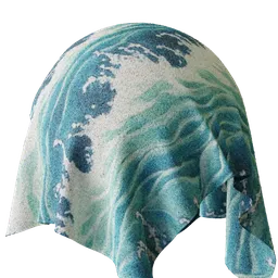 Wave Pattern Cloth Fabric
