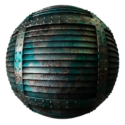 Metal Rivets Teal Vent