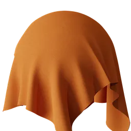 High-resolution orange cloth texture with detailed weave pattern for 3D rendering in Blender and PBR workflows.