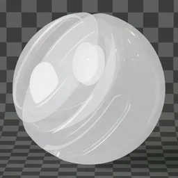 Pure glass with white emission