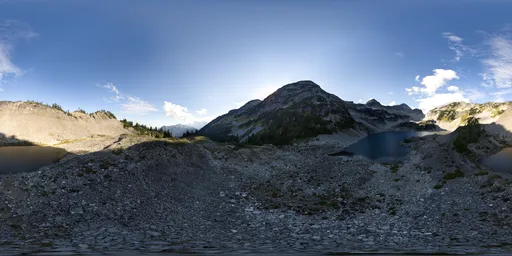 Sunny Cloudy Landscape Mountain