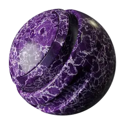 Purple marble