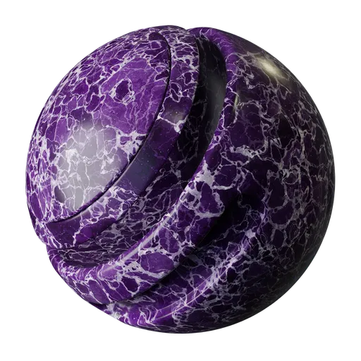 Purple marble