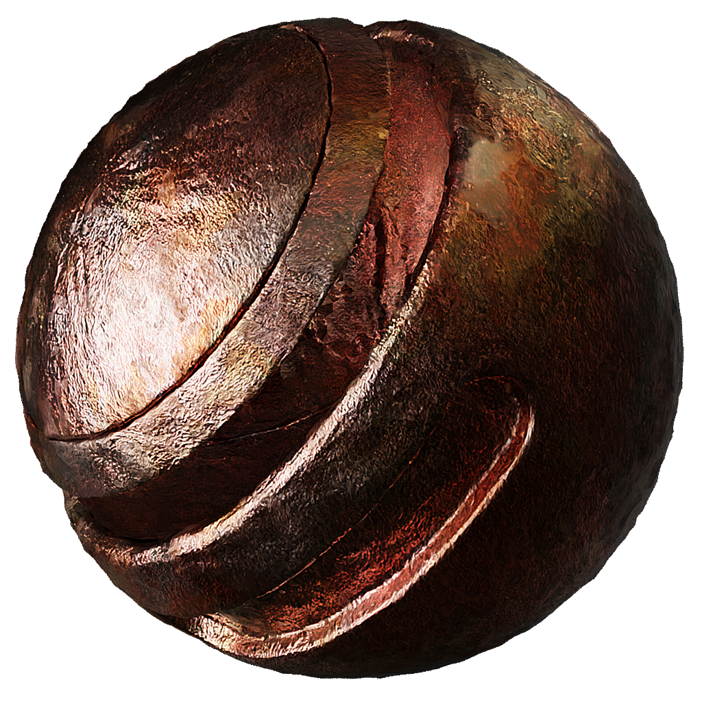 Metal Rust Pink Foil | FREE metal materials | BlenderKit