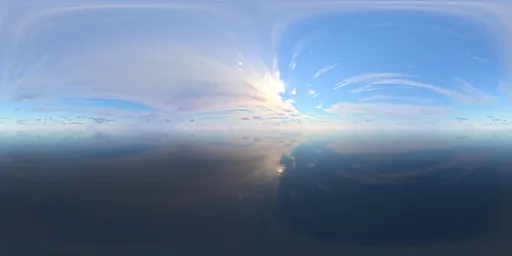 Stretched clouds sky
