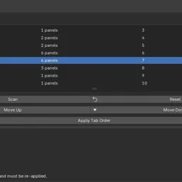 N-Panel Tab Reorder