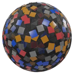 Glitter over perforated plastic