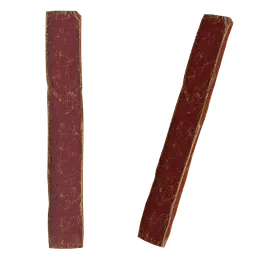 Realistic red wooden boards 3D model with detailed textures, perfect for Blender exterior scenes.