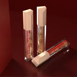 Liquid lipstick red mockup