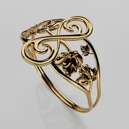 Golden Vine Ring