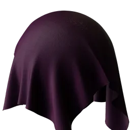Plain purple velvet fabric