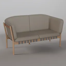 Dowel Two-seater sofa B0