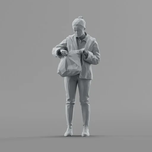 Lowpoly Female Standing