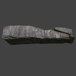 Realistic 3D rock overhang model suitable for Blender rendering and virtual environments.