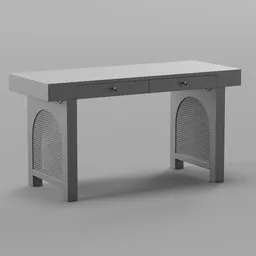 Metal Base Writing Desk