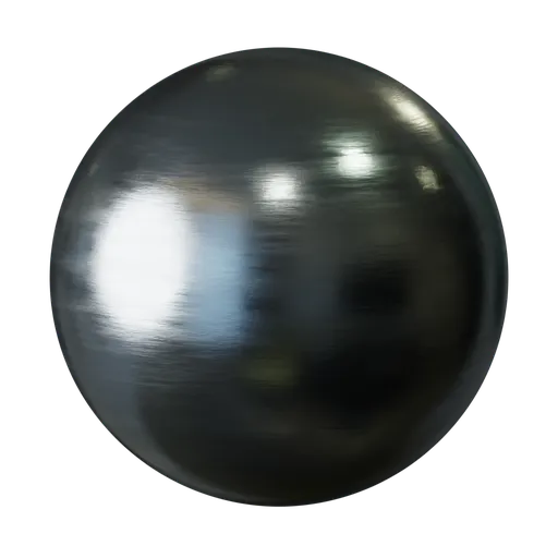 High-quality PBR Procedural Stainless Steel texture for 3D rendering, exhibiting polish and reflectivity ideal for industrial design.