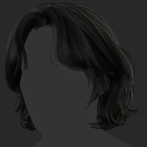 Semi Stylized Medium Curtain Hairstyle