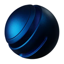 Powder coated metal blue