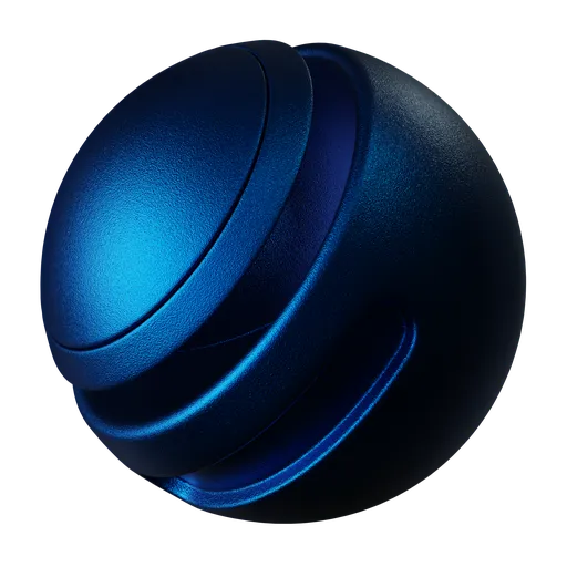 Powder coated metal blue
