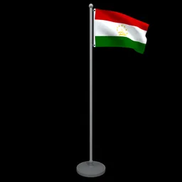 Animated Flag of Tajikistan