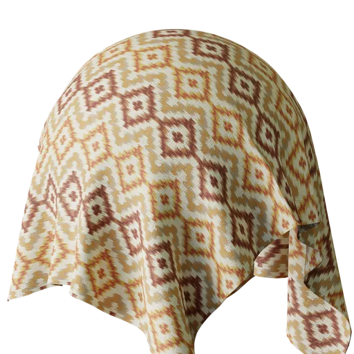 Geometric Orange Embroidery
