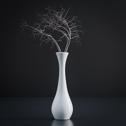 Indoor decoration plant with ceramic vase