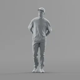 Lowpoly Male Standing