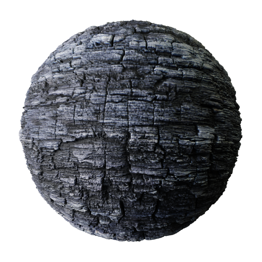 Charcoal Wood FREE materials BlenderKit