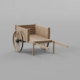 wooden cart