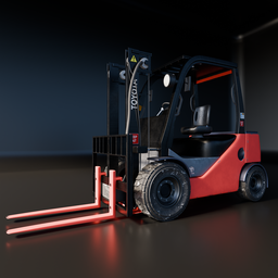 Red Electric Lift Truck
