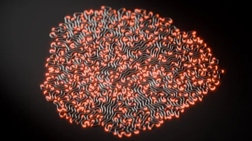 Abstract Glowing Neural Maze