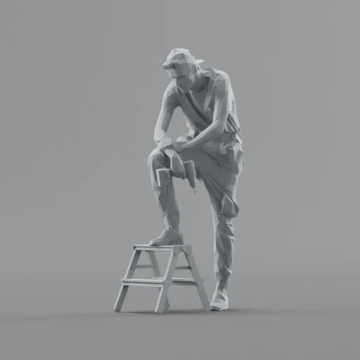 Lowpoly Construction Worker