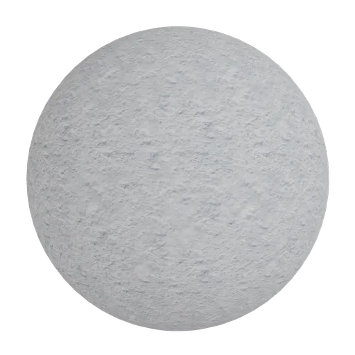 Icy white granular snow