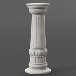 Classical Roman Column Pillar sculpted in Blender