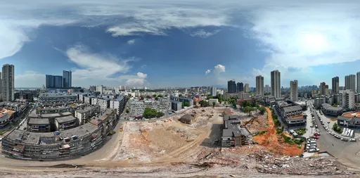 Highsky cloud building yellow mud
