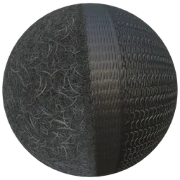 Detailed hook and loop texture for 3D modeling in Blender, showcasing a 2K PBR fabric material perfect for realistic simulations.