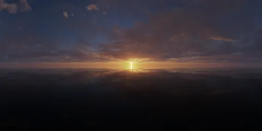 Sunset Hazy Clouds